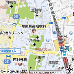 〒306-0023 茨城県古河市本町の地図
