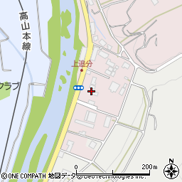 奥穂飯店周辺の地図