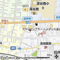 埼玉県深谷市田所町16周辺の地図