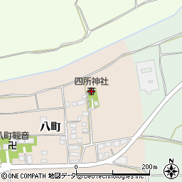 四所神社周辺の地図