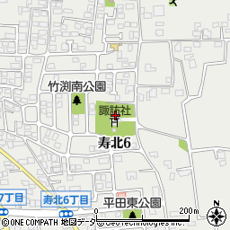 諏訪社周辺の地図