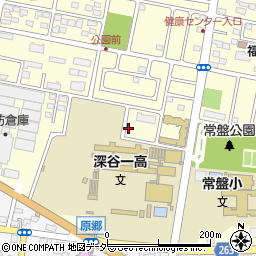 埼玉県深谷市常盤町63周辺の地図