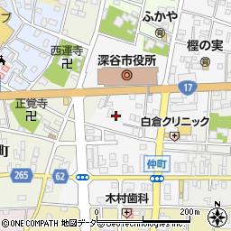 埼玉県深谷市仲町9周辺の地図