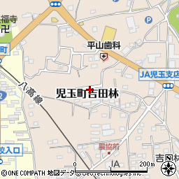 埼玉県本庄市児玉町吉田林34周辺の地図