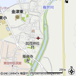福井県あわら市中川周辺の地図