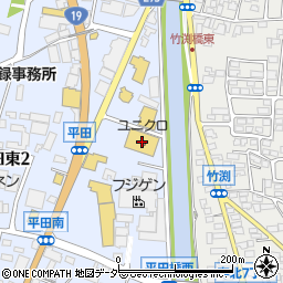 ユニクロ南松本店周辺の地図
