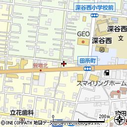 埼玉県深谷市萱場168周辺の地図
