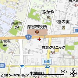 埼玉県深谷市仲町9-27周辺の地図