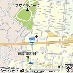 埼玉県深谷市萱場45周辺の地図