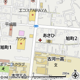 茨城県古河市旭町周辺の地図