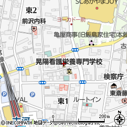 晃陽学園高等学校周辺の地図