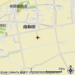長野県松本市和田南和田周辺の地図