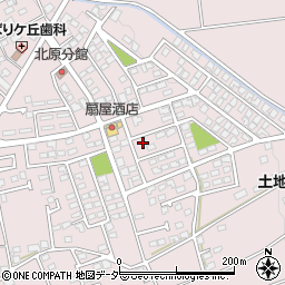 長野県松本市波田北原周辺の地図
