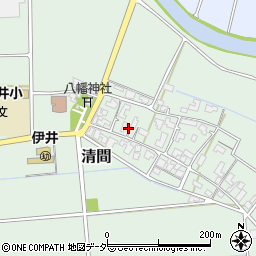 福井県あわら市清間6周辺の地図