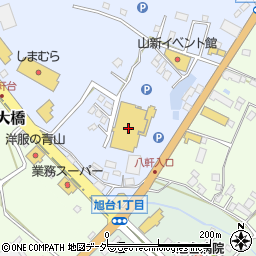 ホームセンター山新石岡店周辺の地図
