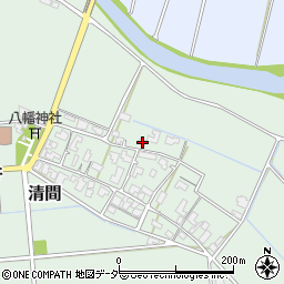 福井県あわら市清間5周辺の地図