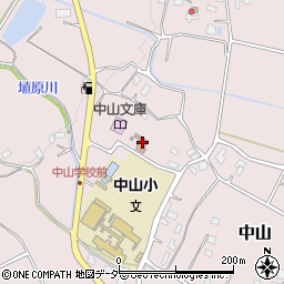 松本市児童福祉施設中山児童センター周辺の地図