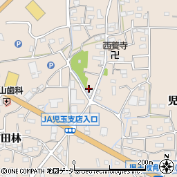 埼玉県本庄市児玉町吉田林208周辺の地図