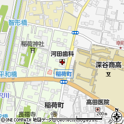 河田歯科医院周辺の地図