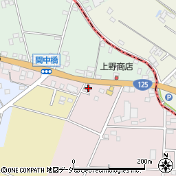 茨城県古河市東間中橋39周辺の地図