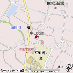 松本市中山文庫周辺の地図