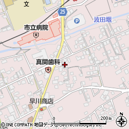長野県松本市波田下波田9817-1周辺の地図