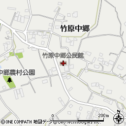 竹原中郷公民館周辺の地図