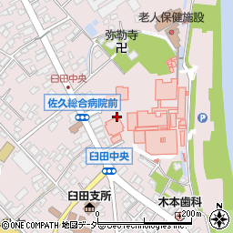 佐久総合病院周辺の地図