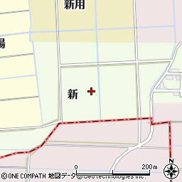 福井県あわら市新周辺の地図