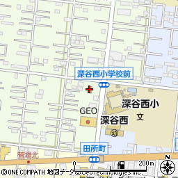 ファミリーマート深谷西大沼店周辺の地図