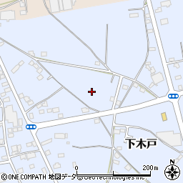 茨城県下妻市下木戸周辺の地図