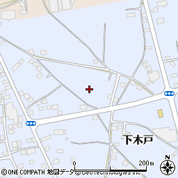 茨城県下妻市下木戸周辺の地図
