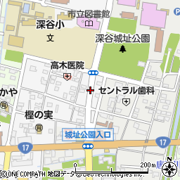 埼玉県深谷市仲町18周辺の地図