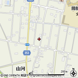 埼玉県深谷市山河1164-2周辺の地図
