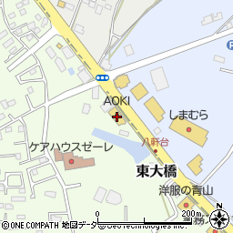 ＡＯＫＩ石岡店周辺の地図