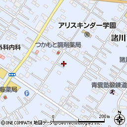 茨城県古河市諸川852周辺の地図