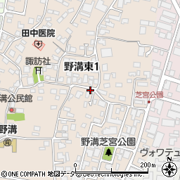 長野県松本市野溝東周辺の地図