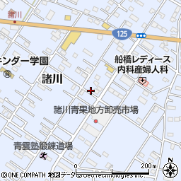 茨城県古河市諸川711周辺の地図