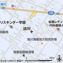 茨城県古河市諸川732周辺の地図