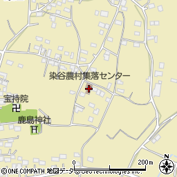 染谷農村集落センター周辺の地図
