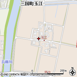 福井県坂井市三国町玉江周辺の地図