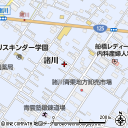 茨城県古河市諸川721周辺の地図