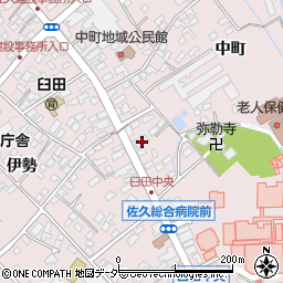 長野県佐久市臼田中町262周辺の地図