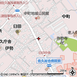 長野県佐久市臼田中町310-1周辺の地図