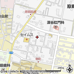 埼玉県深谷市原郷186周辺の地図