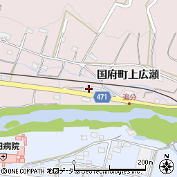 株式会社奥田石材　国府展示場周辺の地図