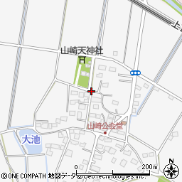 埼玉県深谷市山崎周辺の地図