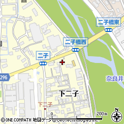 松本信用金庫二子支店周辺の地図