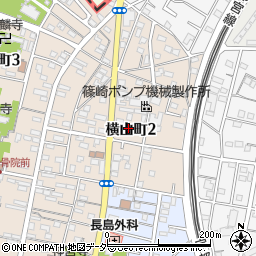 茨城県古河市横山町2丁目8周辺の地図