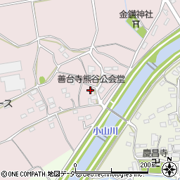 善台寺熊谷公会堂周辺の地図